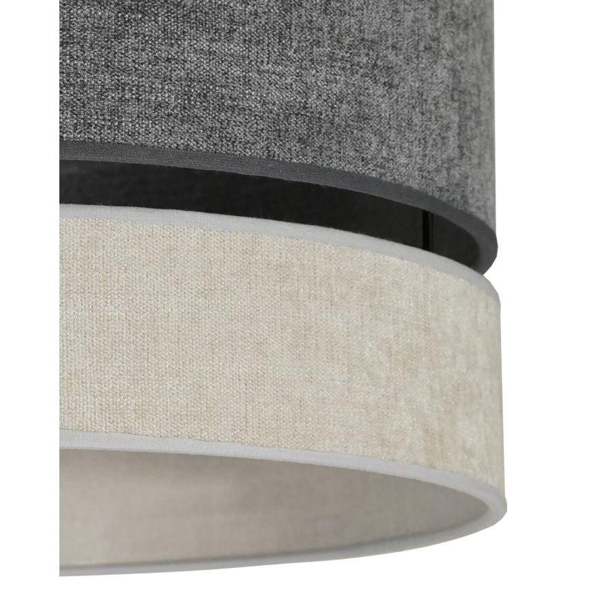 Duolla - Luster na sajli DOUBLE 1xE27/15W/230V pr. 40 cm sivo