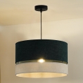Duolla - Luster na sajli DOUBLE 1xE27/15W/230V pr. 40 cm zelena/sivo