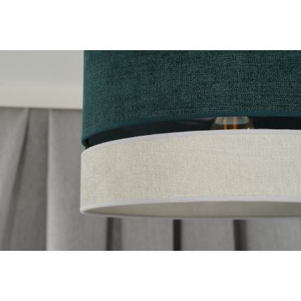 Duolla - Luster na sajli DOUBLE 1xE27/15W/230V pr. 40 cm zelena/sivo