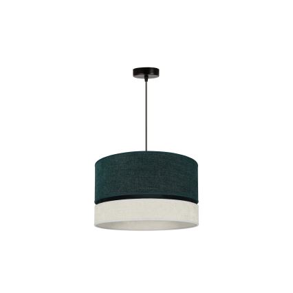 Duolla - Luster na sajli DOUBLE 1xE27/15W/230V pr. 40 cm zelena/sivo