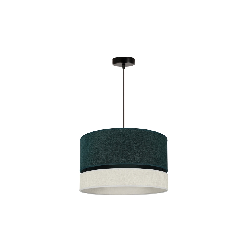 Duolla - Luster na sajli DOUBLE 1xE27/15W/230V pr. 40 cm zelena/sivo