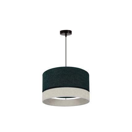 Duolla - Luster na sajli DOUBLE 1xE27/15W/230V pr. 40 cm zelena/sivo