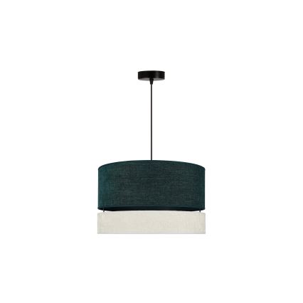 Duolla - Luster na sajli DOUBLE 1xE27/15W/230V pr. 40 cm zelena/sivo