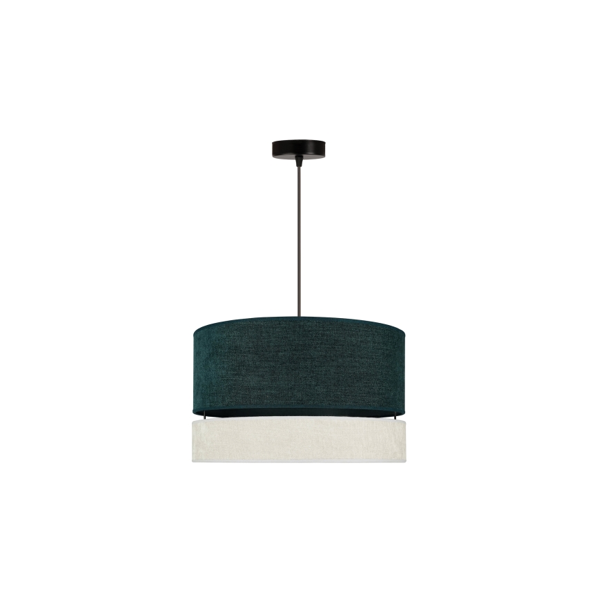 Duolla - Luster na sajli DOUBLE 1xE27/15W/230V pr. 40 cm zelena/sivo