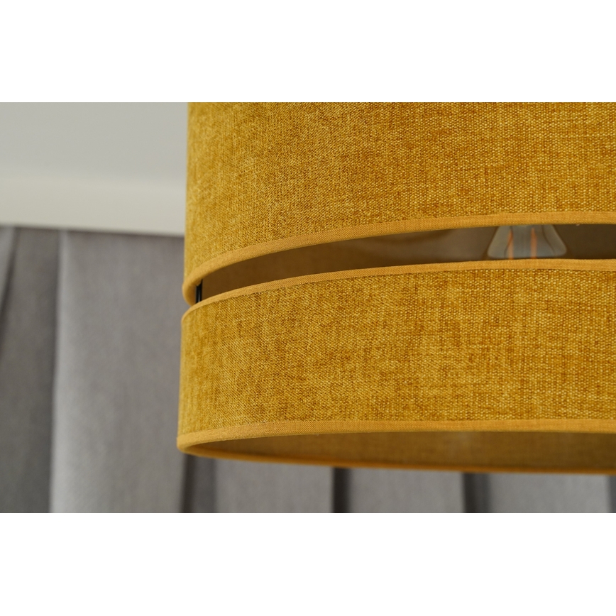 Duolla - Luster na sajli DOUBLE 1xE27/15W/230V, prečnik 40 cm, narandžasta