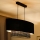 Duolla - Luster na sajli DOUBLE OVAL RATTAN 2xE27/15W/230V crno/ratan