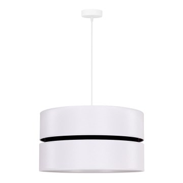 Duolla - Luster na sajli DUO 1xE27/15W/230V pr. 40 cm bela/crno