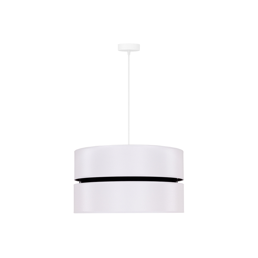 Duolla - Luster na sajli DUO 1xE27/15W/230V pr. 40 cm bela/crno