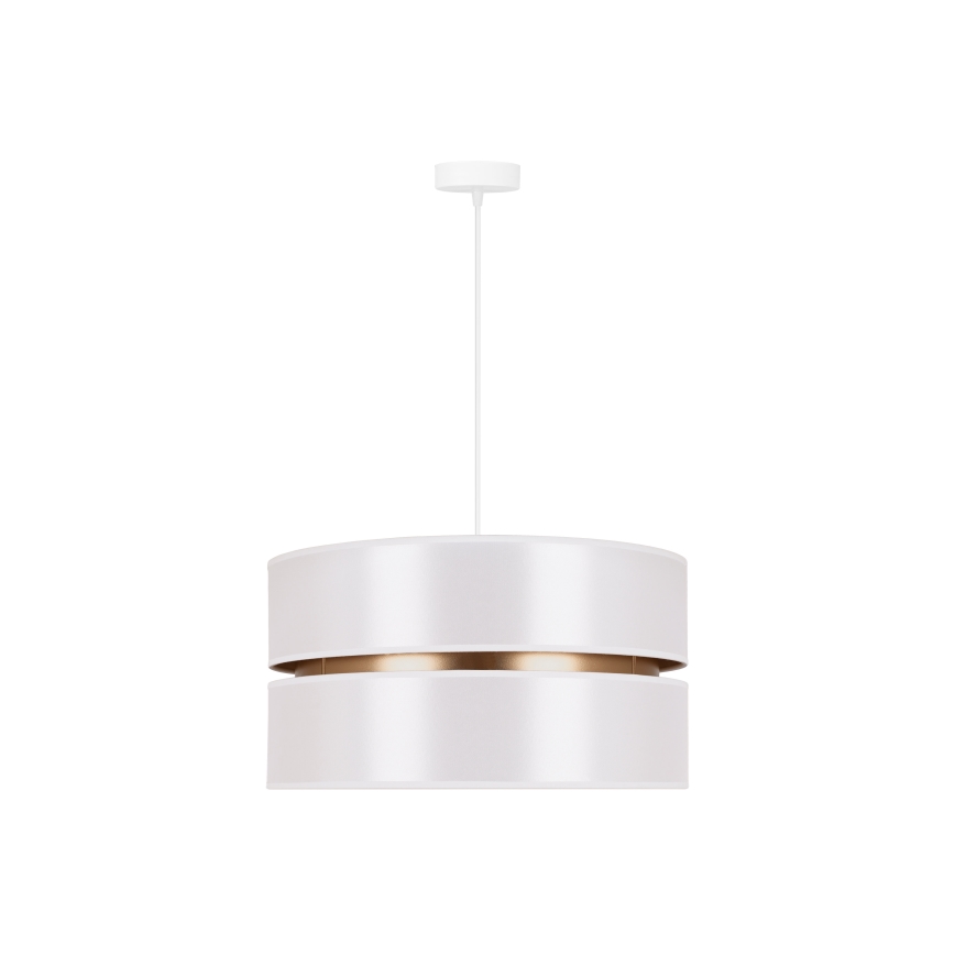 Duolla - Luster na sajli DUO 1xE27/15W/230V pr. 40 cm bela/zlatna