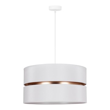 Duolla - Luster na sajli DUO 1xE27/15W/230V pr. 40 cm bela/zlatna
