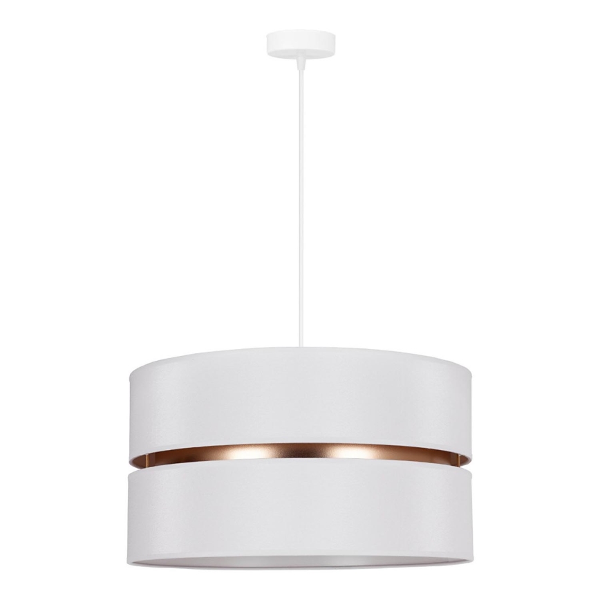 Duolla - Luster na sajli DUO 1xE27/15W/230V pr. 40 cm bela/zlatna