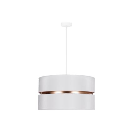 Duolla - Luster na sajli DUO 1xE27/15W/230V pr. 40 cm bela/zlatna