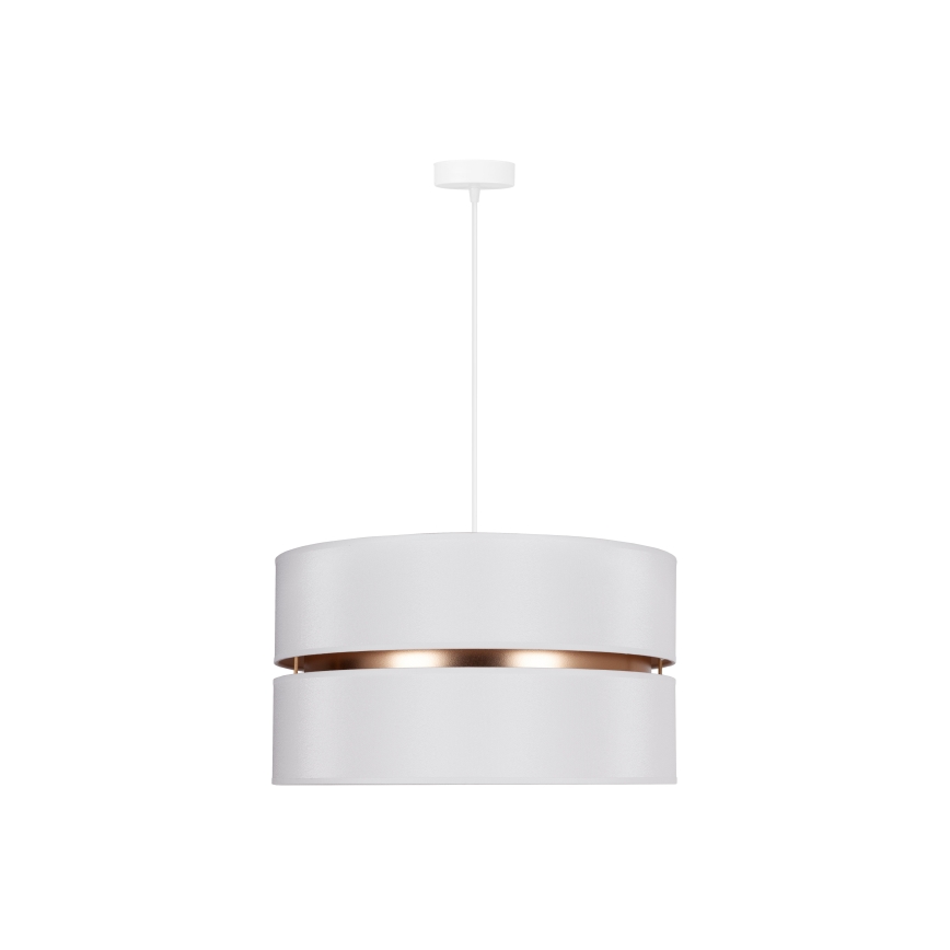 Duolla - Luster na sajli DUO 1xE27/15W/230V pr. 40 cm bela/zlatna