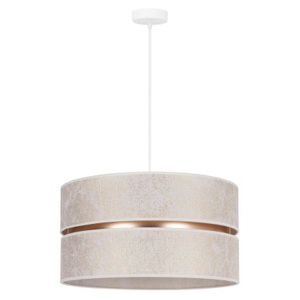 Duolla - Luster na sajli DUO 1xE27/15W/230V pr. 40 cm bela/zlatna