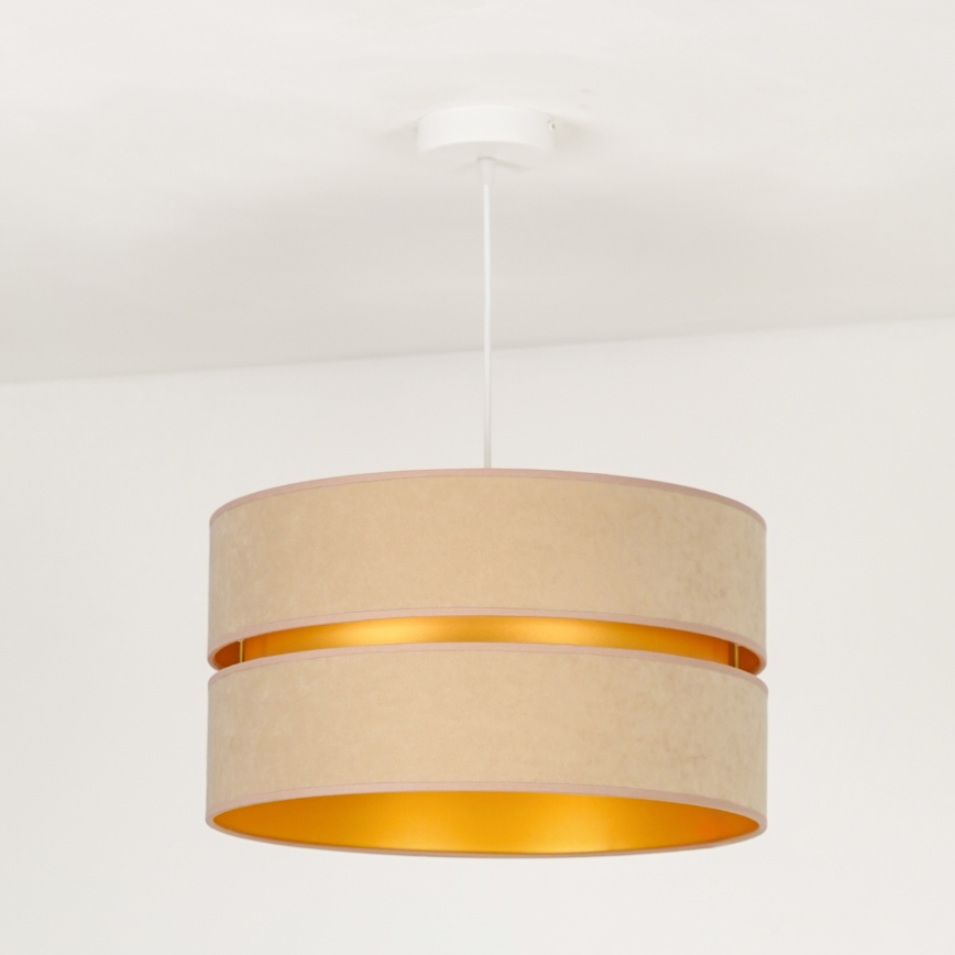 Duolla - Luster na sajli DUO 1xE27/15W/230V pr. 40 cm bež