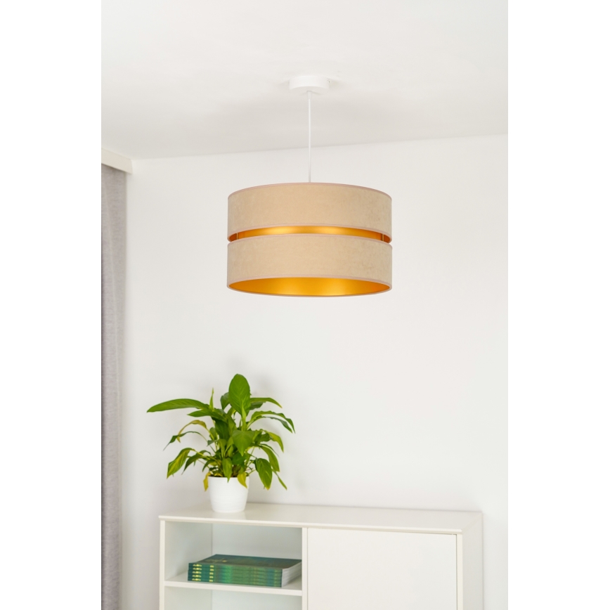 Duolla - Luster na sajli DUO 1xE27/15W/230V pr. 40 cm bež