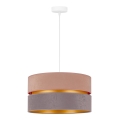 Duolla - Luster na sajli DUO 1xE27/15W/230V pr. 40 cm bež-sivo