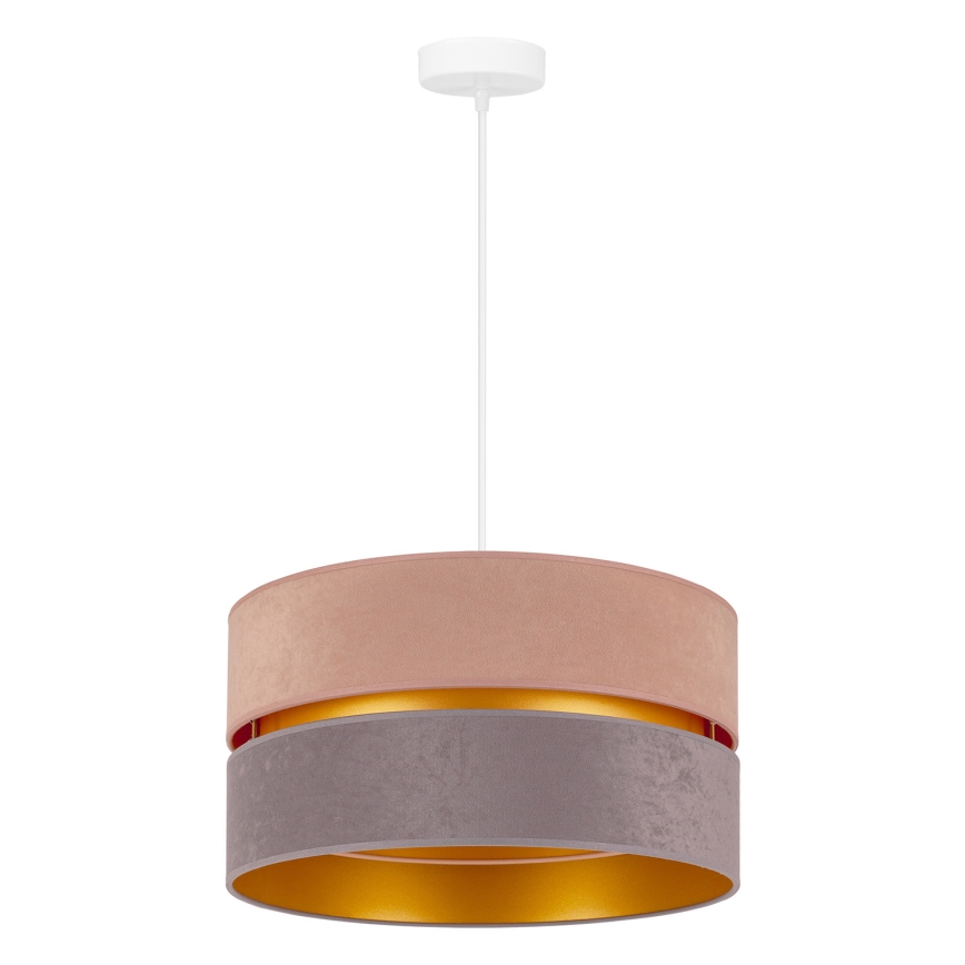 Duolla - Luster na sajli DUO 1xE27/15W/230V pr. 40 cm bež-sivo