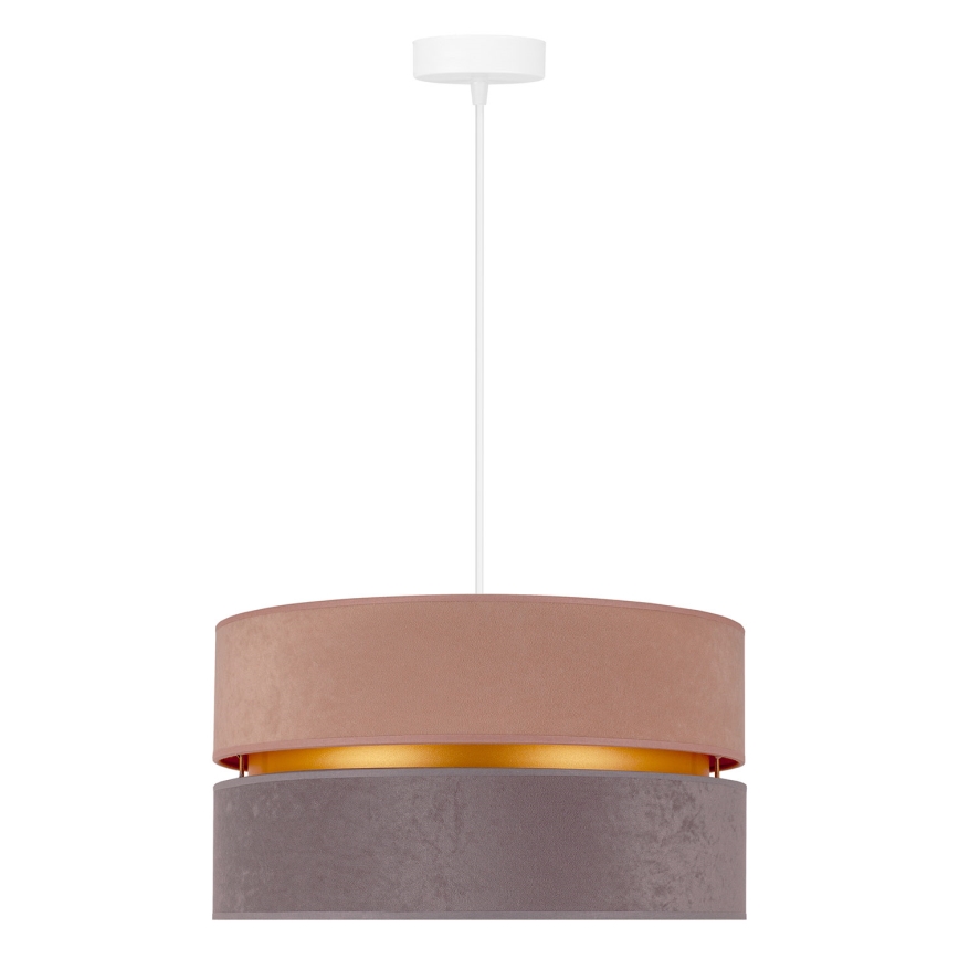 Duolla - Luster na sajli DUO 1xE27/15W/230V pr. 40 cm bež-sivo