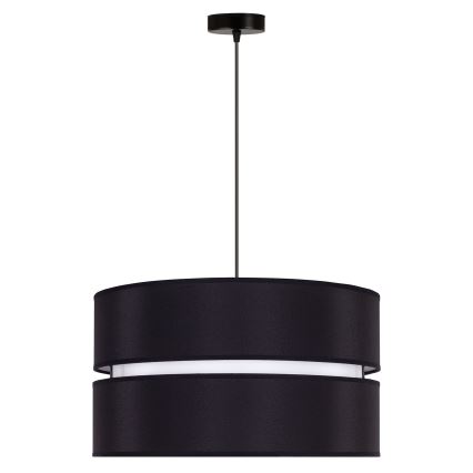 Duolla - Luster na sajli DUO 1xE27/15W/230V pr. 40 cm crno/bela