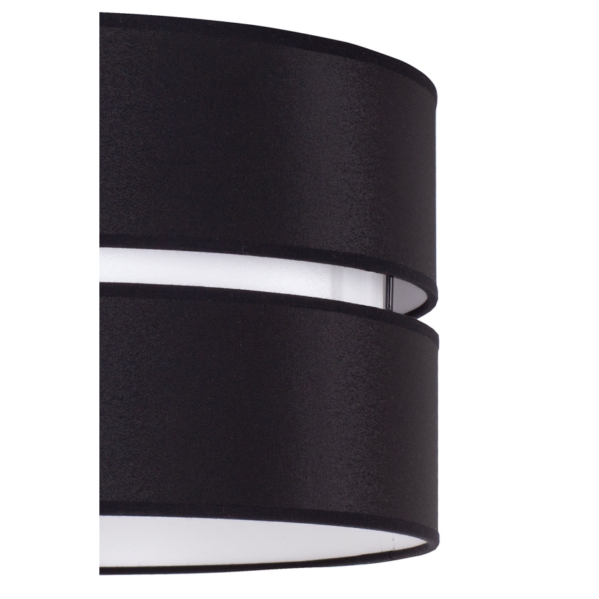 Duolla - Luster na sajli DUO 1xE27/15W/230V pr. 40 cm crno/bela