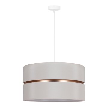 Duolla - Luster na sajli DUO 1xE27/15W/230V pr. 40 cm kremasta/zlatna