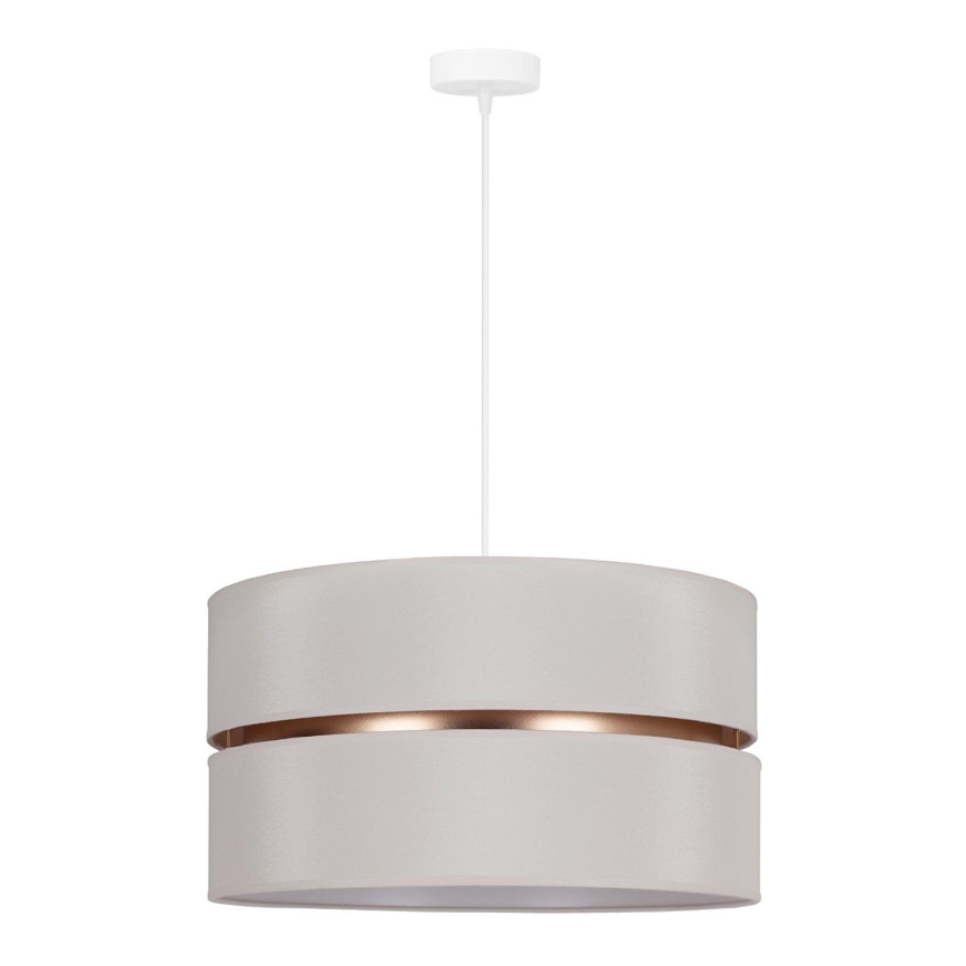 Duolla - Luster na sajli DUO 1xE27/15W/230V pr. 40 cm kremasta/zlatna