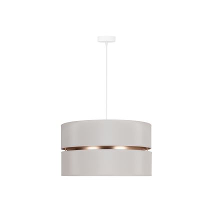 Duolla - Luster na sajli DUO 1xE27/15W/230V pr. 40 cm kremasta/zlatna