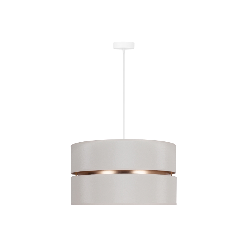 Duolla - Luster na sajli DUO 1xE27/15W/230V pr. 40 cm kremasta/zlatna