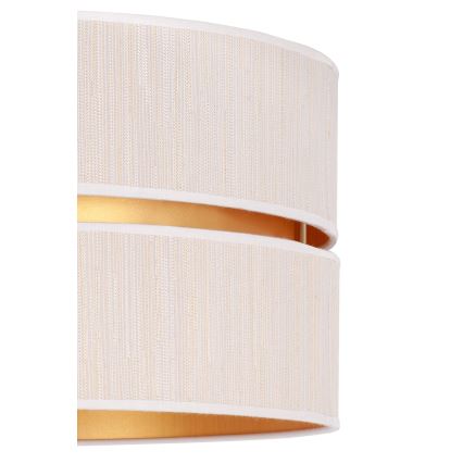 Duolla - Luster na sajli DUO 1xE27/15W/230V pr. 40 cm kremasta/zlatna