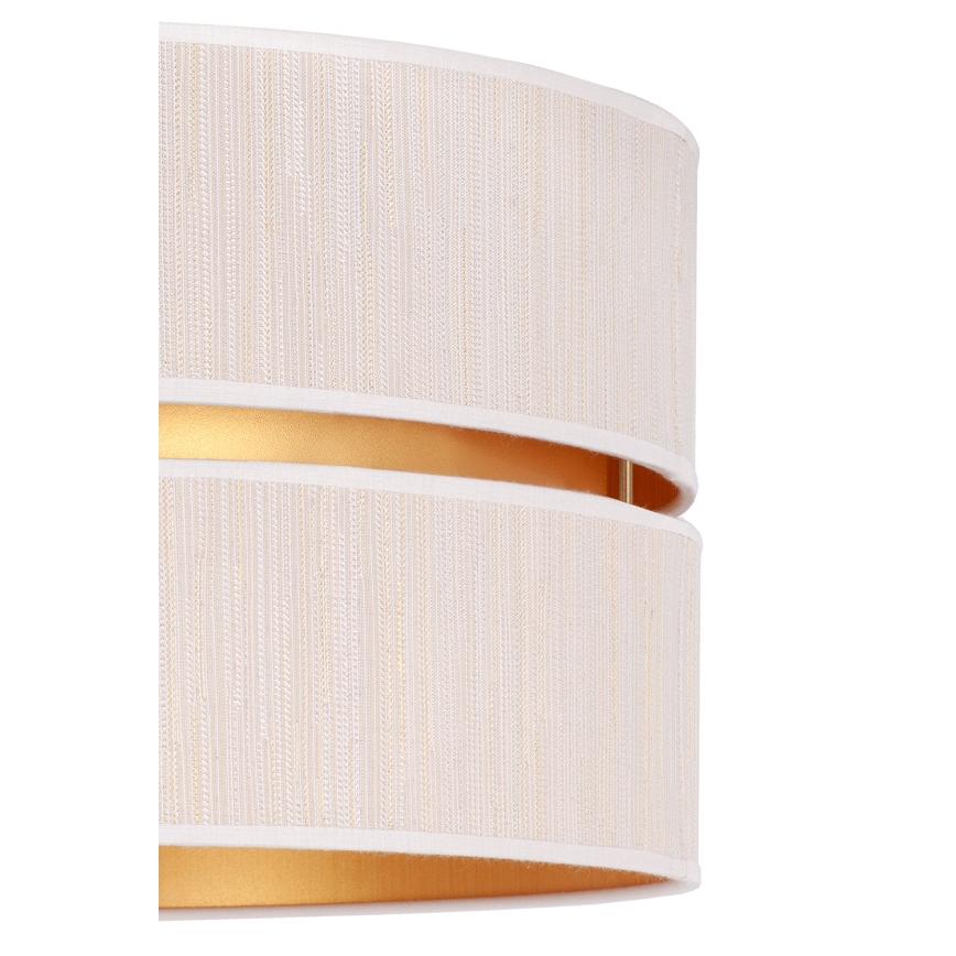 Duolla - Luster na sajli DUO 1xE27/15W/230V pr. 40 cm kremasta/zlatna