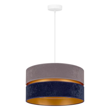 Duolla - Luster na sajli DUO 1xE27/15W/230V pr. 40 cm plava