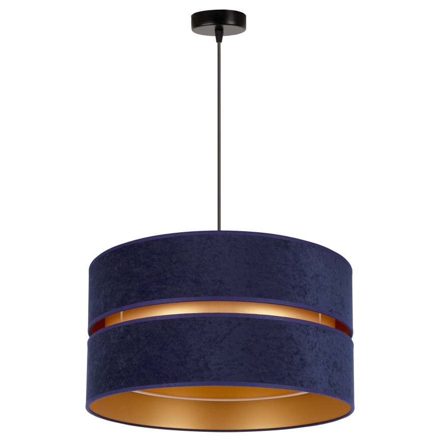 Duolla - Luster na sajli DUO 1xE27/15W/230V pr. 40 cm plava/zlatna