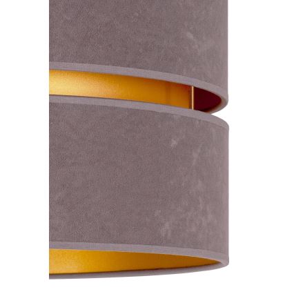 Duolla - Luster na sajli DUO 1xE27/15W/230V pr. 40 cm sivo