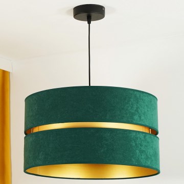 Duolla - Luster na sajli DUO 1xE27/15W/230V pr. 40 cm zelena/zlatna