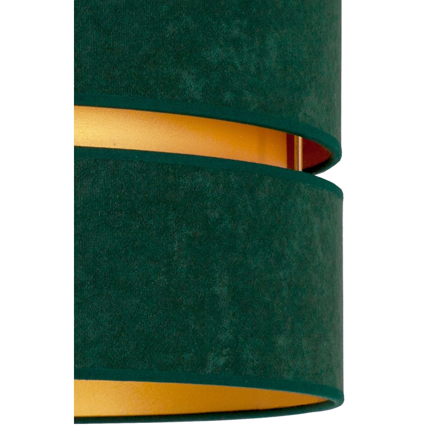 Duolla - Luster na sajli DUO 1xE27/15W/230V pr. 40 cm zelena/zlatna