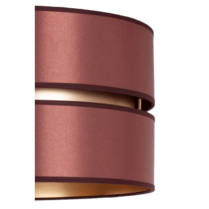 Duolla - Luster na sajli DUO 1xE27/15W/230V prečnik 40 cm bordo/zlatna