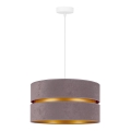 Duolla - Luster na sajli DUO 1xE27/15W/230V prečnik 40 cm siva
