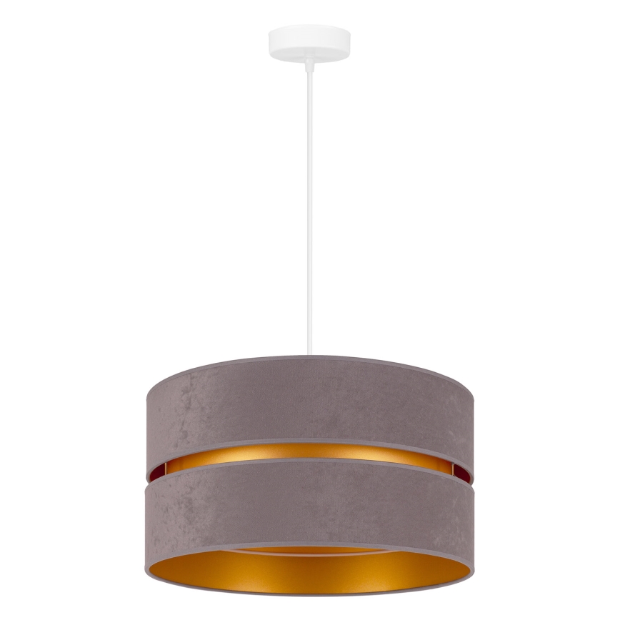 Duolla - Luster na sajli DUO 1xE27/15W/230V prečnik 40 cm siva