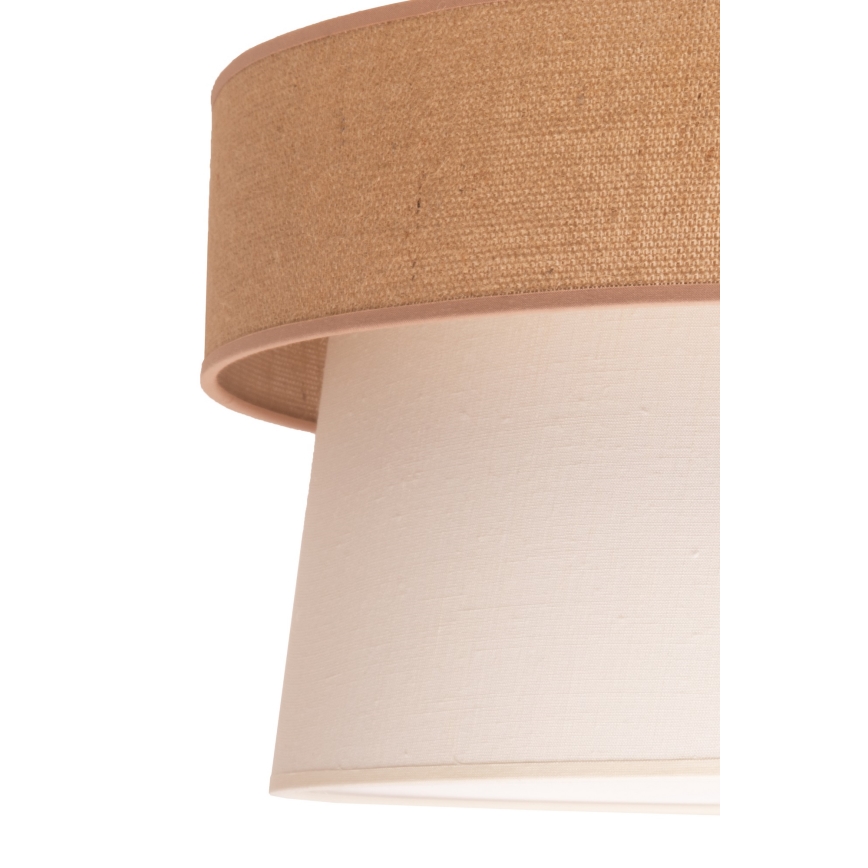 Duolla - Luster na sajli ETNIC 1xE27/40W/230V pr. 45 cm kremasta/bež