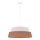 Duolla - Luster na sajli GALAXY 1xE27/15W/230V pr. 50 cm braon/bela
