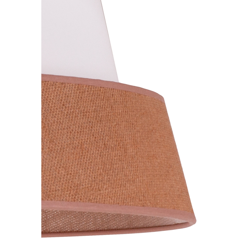 Duolla - Luster na sajli GALAXY 1xE27/15W/230V pr. 50 cm braon/bela