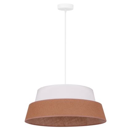 Duolla - Luster na sajli GALAXY 1xE27/15W/230V pr. 50 cm braon/bela