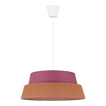 Duolla - Luster na sajli GALAXY 1xE27/40W/230V pr. 50 cm roze