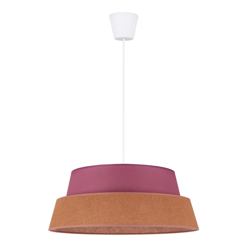 Duolla - Luster na sajli GALAXY 1xE27/40W/230V pr. 50 cm roze