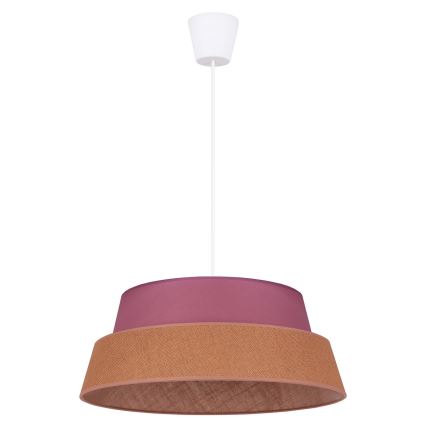 Duolla - Luster na sajli GALAXY 1xE27/40W/230V pr. 50 cm roze