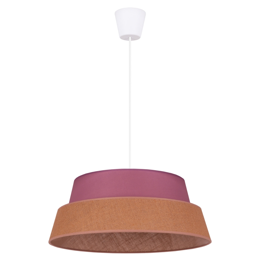 Duolla - Luster na sajli GALAXY 1xE27/40W/230V pr. 50 cm roze