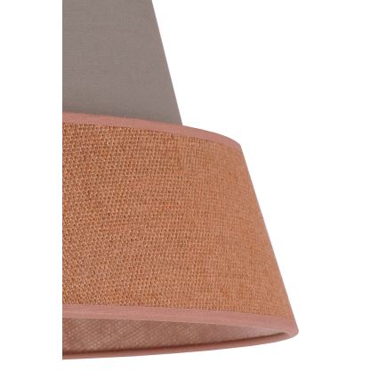 Duolla - Luster na sajli GALAXY 1xE27/40W/230V pr. 50 cm sivo/braon
