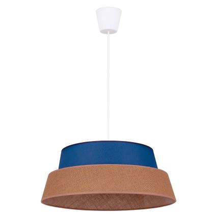 Duolla - Luster na sajli GALAXY 1xE27/40W/230V prečnik 50 cm plav