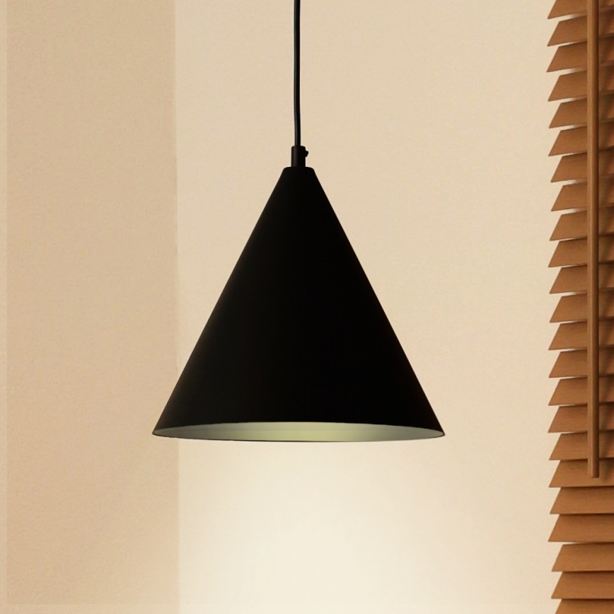 Duolla - Luster na sajli IRONLINE 1xG9/3W/230V prečnik 25 cm crna